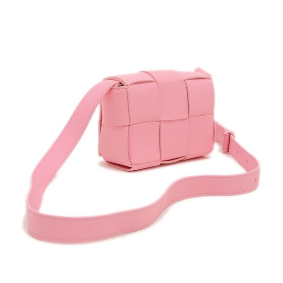 BOTTEGA VENETA Pink Intrecciato Shoulder Bag - Picture 2 of 6